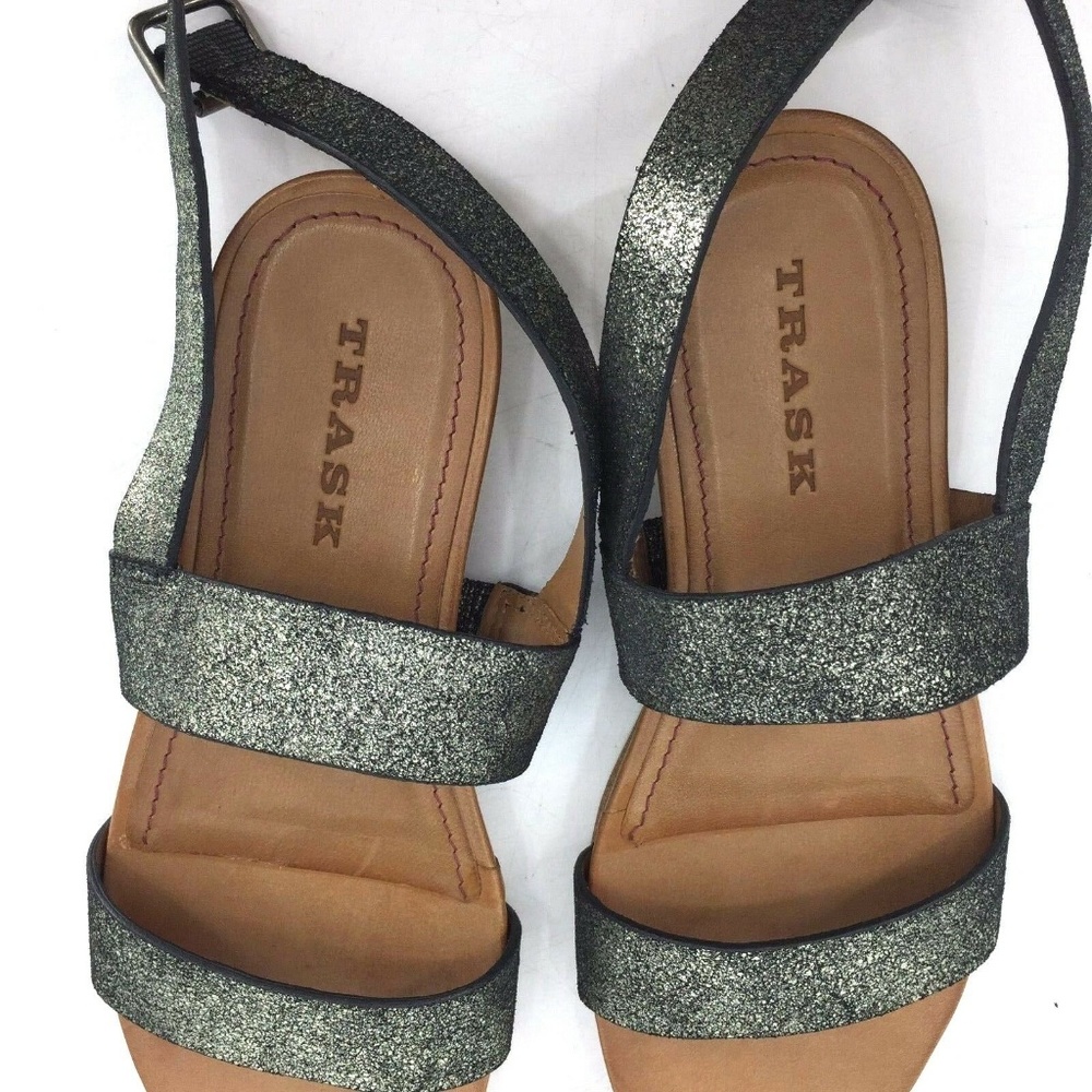 Trask Ryder Ankle Strap Sandal Silver Size 7M NWB - Picture 7 of 8